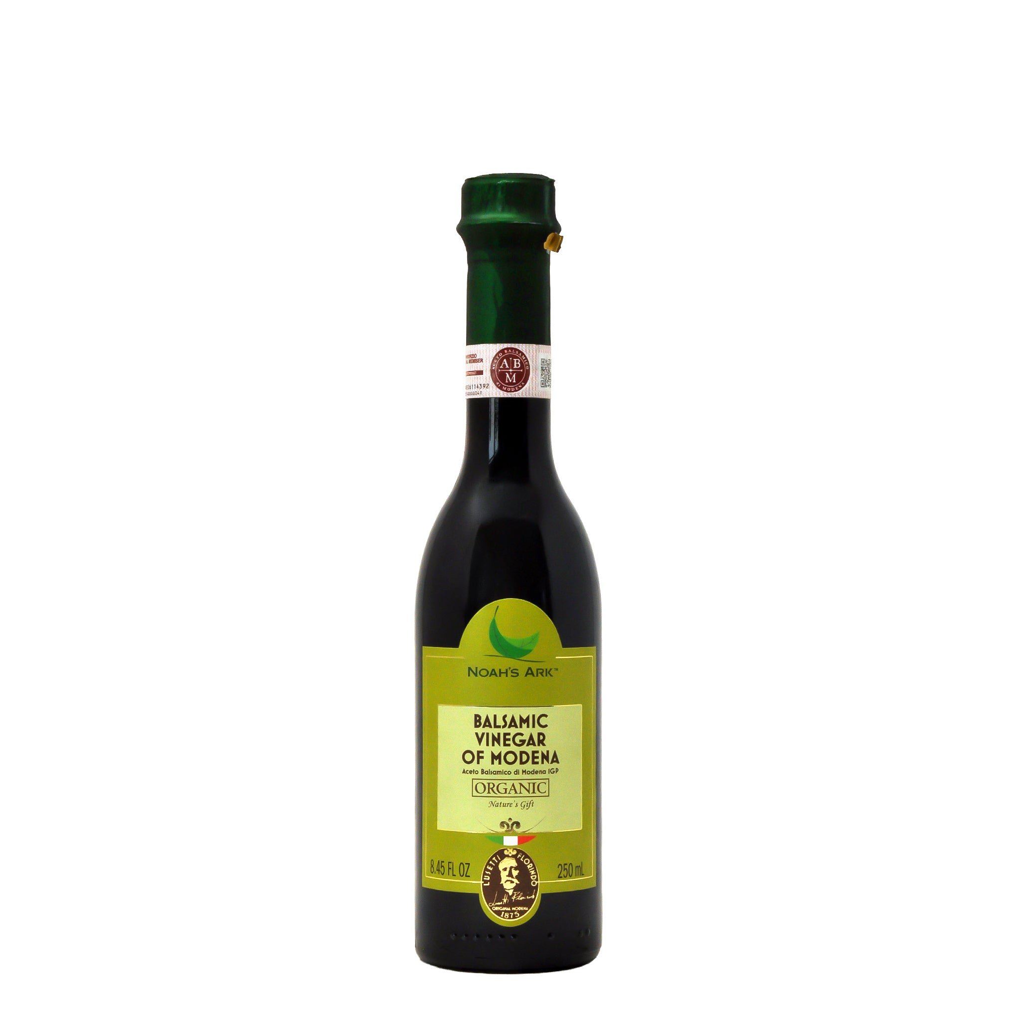 Noah's Ark Organic Balsamic Vinegar of Modena Glass Bottle - 250ml/8.45oz