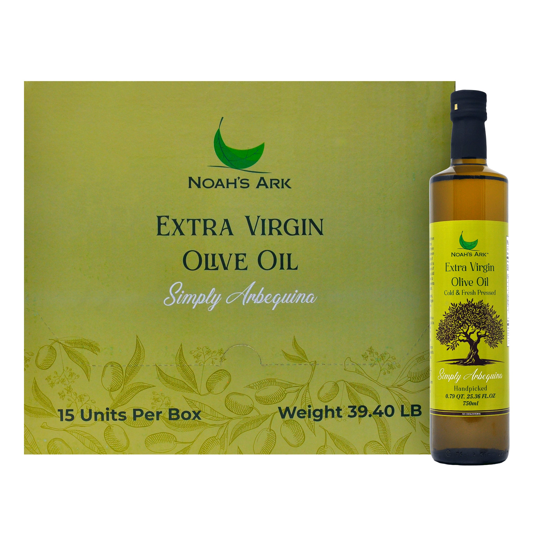 Noah's Ark Cold & Fresh Pressed Extra Virgin Olive Oil - 750mL/25.36oz