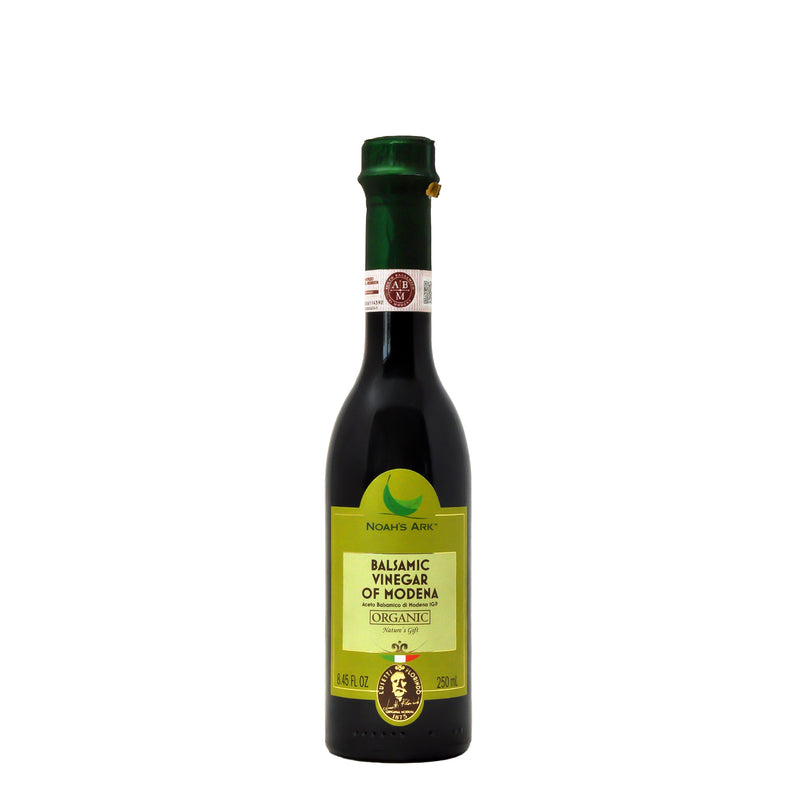 Noah's Ark Organic Balsamic Vinegar of Modena Glass Bottle - 250ml/8.45oz