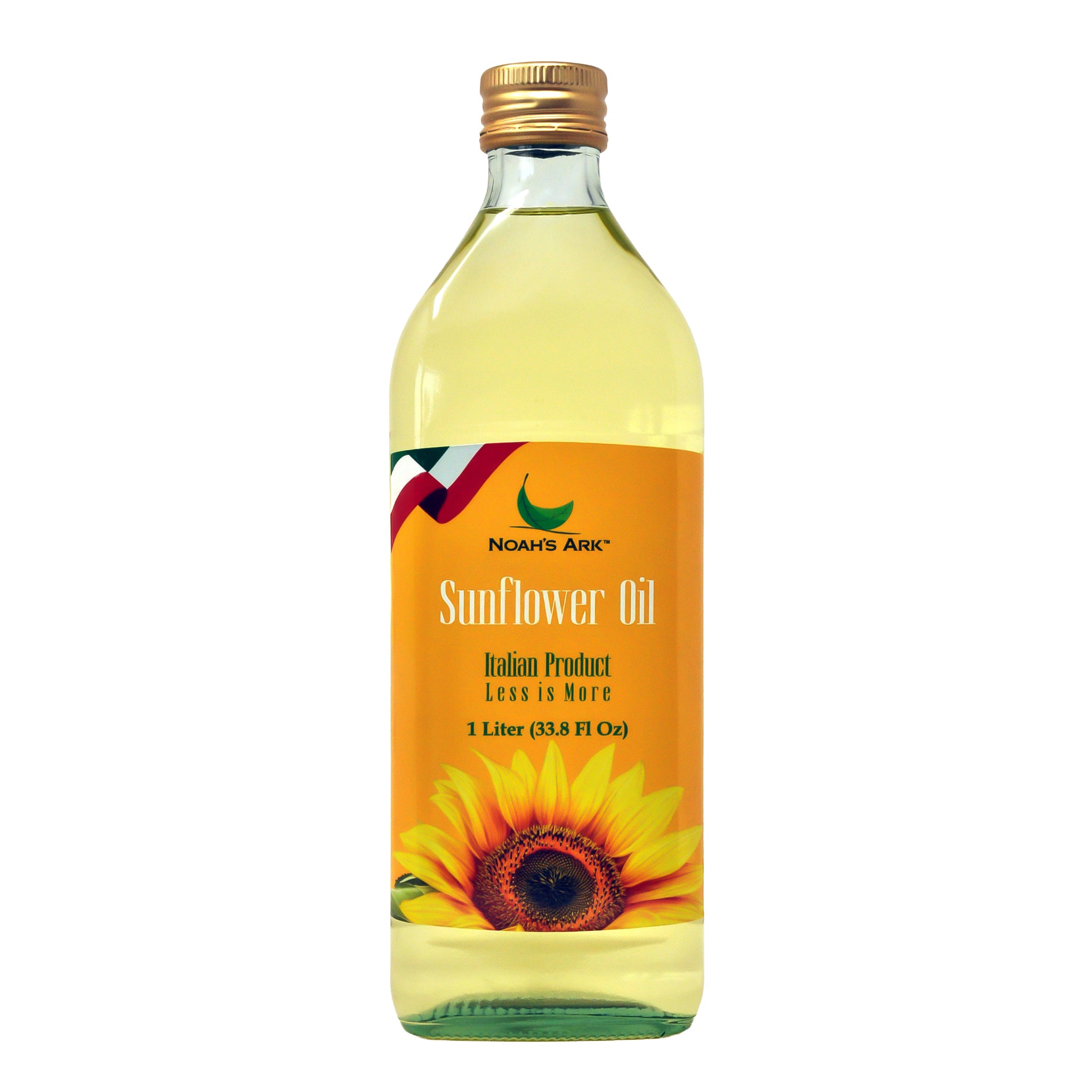 Noah's Ark Clear Glass Bottle Sunflower Seed Oil - 1L/33.8oz