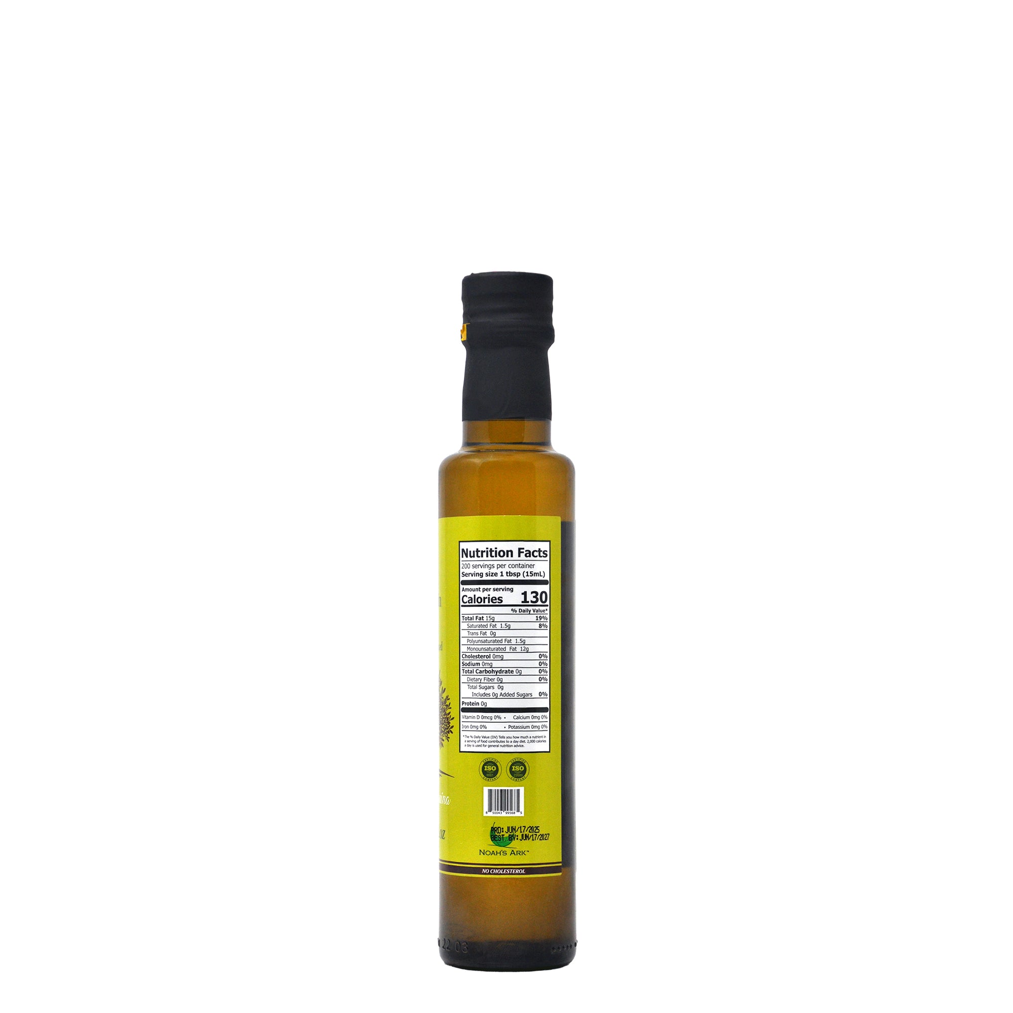 Noah's Ark Cold & Fresh Pressed Extra Virgin Olive Oil - 250mL/8.45oz