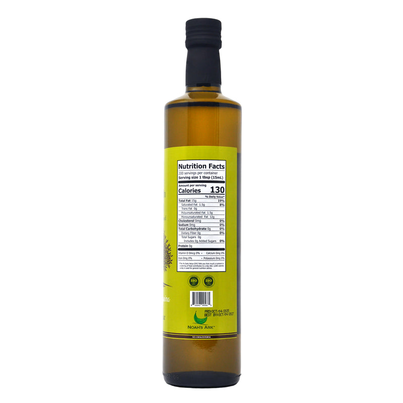 Noah's Ark Cold & Fresh Pressed Extra Virgin Olive Oil - 750mL/25.36oz