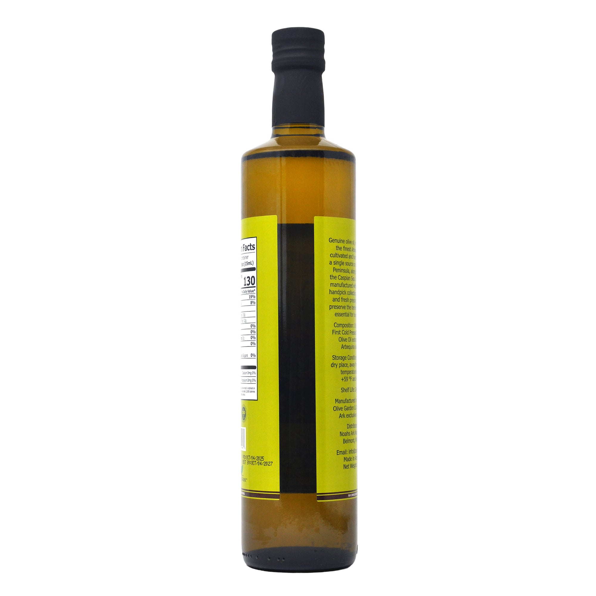Noah's Ark Cold & Fresh Pressed Extra Virgin Olive Oil - 750mL/25.36oz