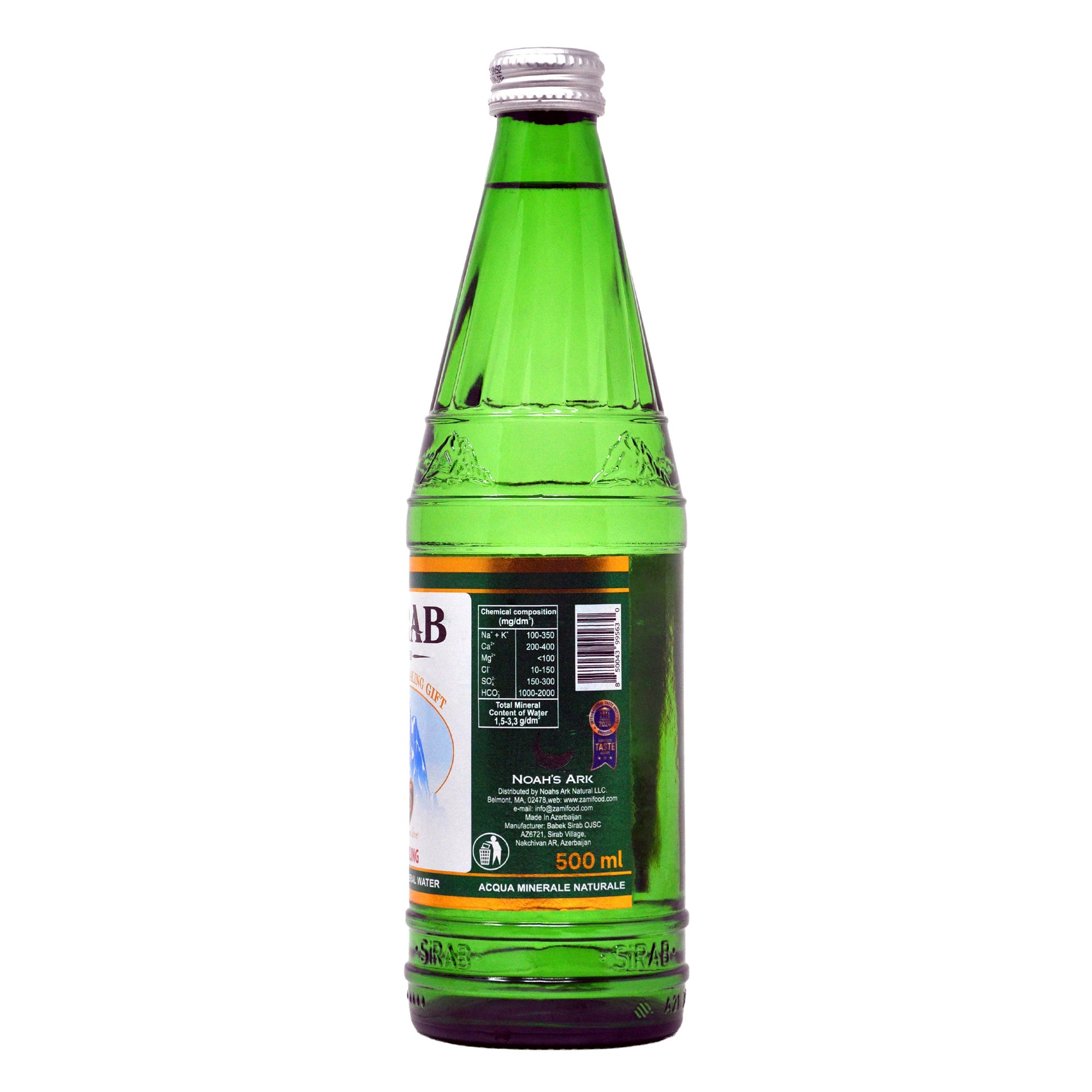 Sirab Sparkling Water - 500ml/16.9oz